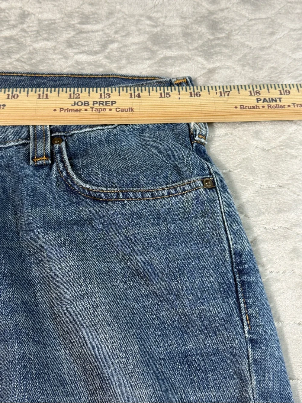 Carhartt Relaxed Straight Jorts Men’s 32 Blue Denim Cutoff Jean Shorts Raw‎ Hem